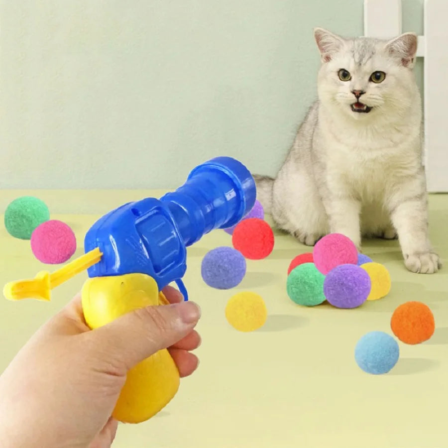 Plush Ball Shooting Gun Toy