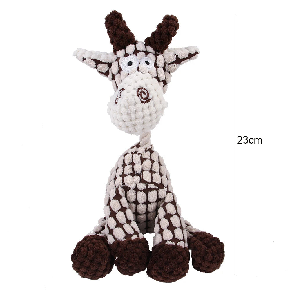 Fun Donkey Shaped Corduroy Squeaky Pet Toy