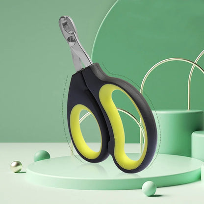 Stainless Steel Pet Nail Scissors Half Moon Shape