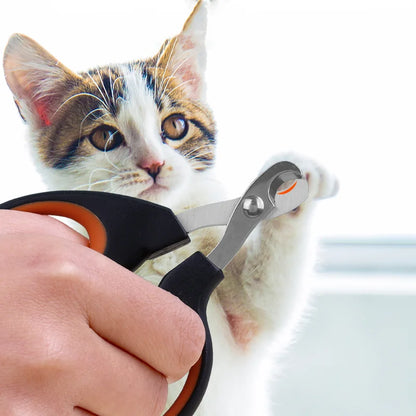 Stainless Steel Pet Nail Scissors Half Moon Shape