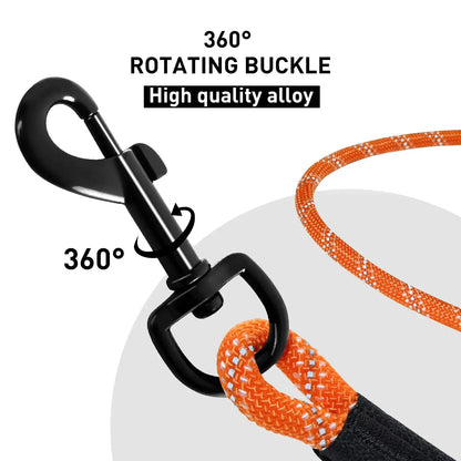 3M Dog Leash – Reflective Long Dog Rope Leash for Safety and Comfort