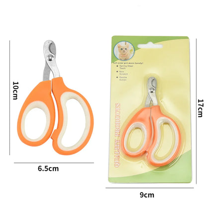 Stainless Steel Pet Nail Scissors Half Moon Shape