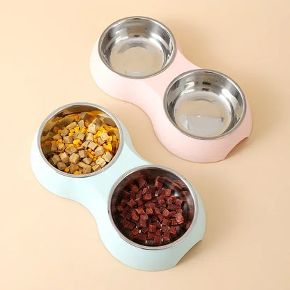 Double Stainless Steel Pet Food