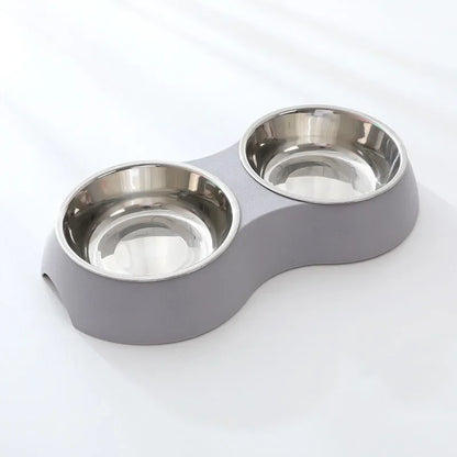 Double Stainless Steel Pet Food